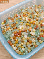 Natural stone abacus beads 8*5, jade loose beads with bead accessories, spacer beads, pure natural Dongling jade diy accessories thumbnail 4