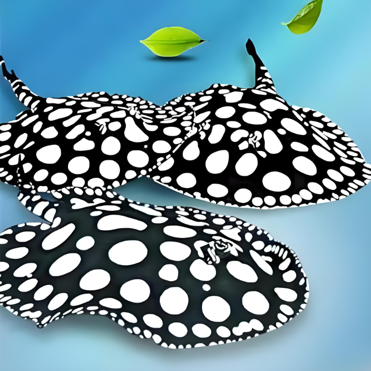 魟鱼活鱼苗现货专业魟鱼批发零售皇冠黑白魟鱼皇冠虹鱼热带观赏鱼