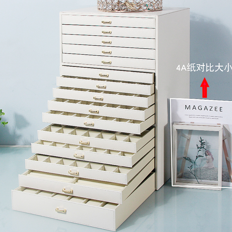 15层大容量欧式首饰全绒面料