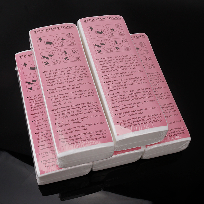 Hair Remover Epilator Nonwoven Wax Strip Paper 100片脱毛蜡纸