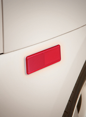 日本YAC汽车车身车门open反光贴纸反光条红色警示标识安全防撞