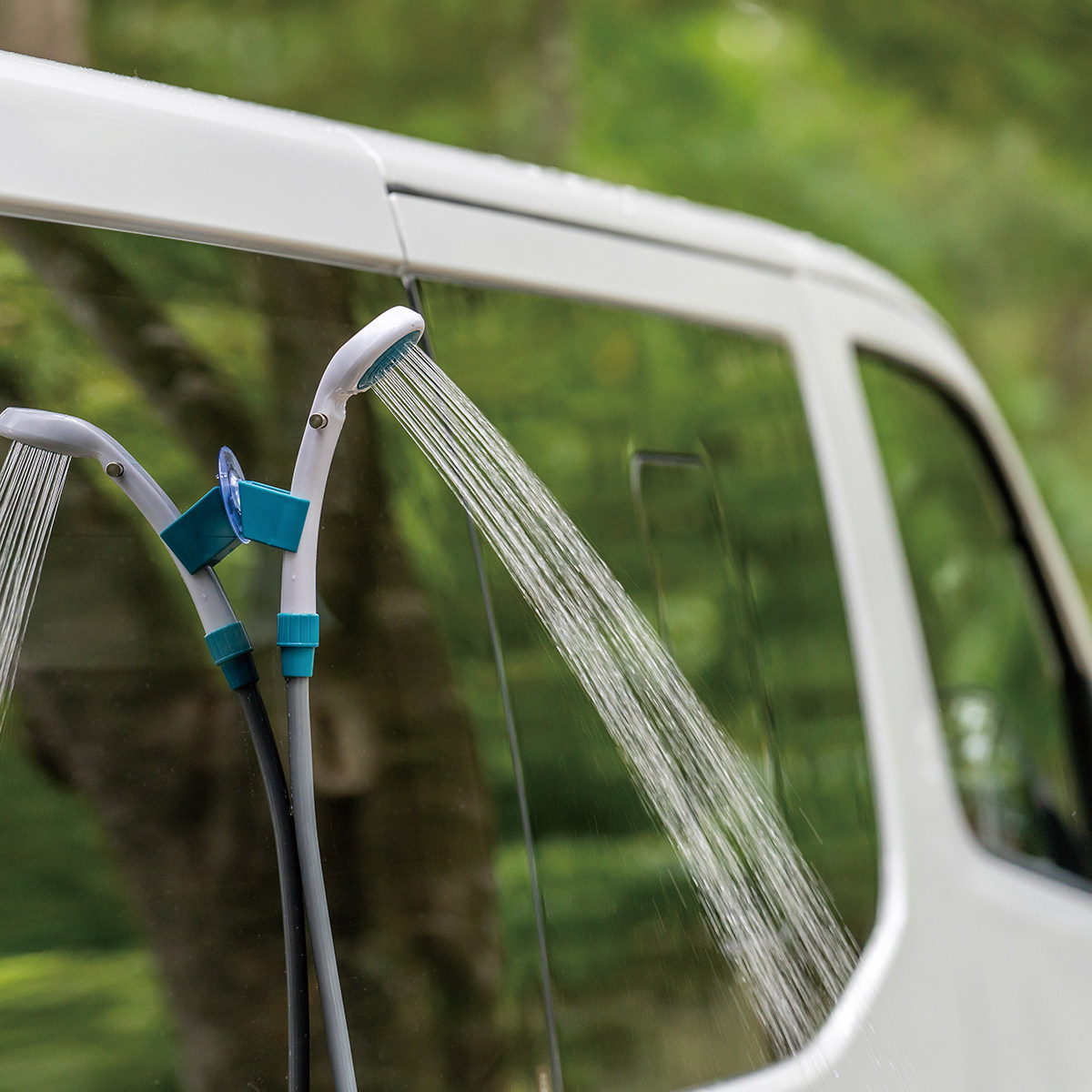 日本户外车载淋浴器洗澡12v便携式自驾露营房车点烟器野外汽车用