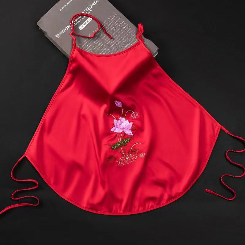 夏季新款女肚兜性感成人内衣复古风印花国风睡衣吊带背心时尚肚兜