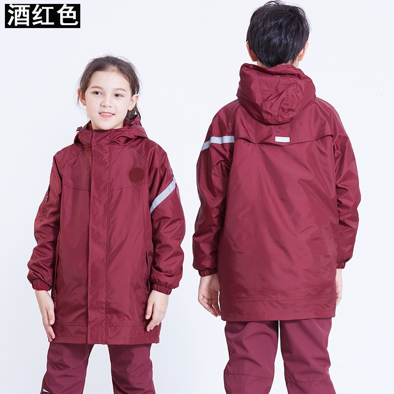 小学生校服班服儿童两件套冲锋衣可拆卸内胆6号款