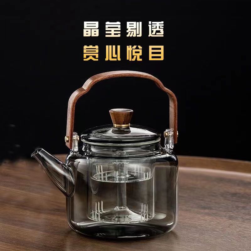 玻璃茶壶耐高温家用提梁壶烧水泡茶壶电陶炉煮茶器功夫茶具套装