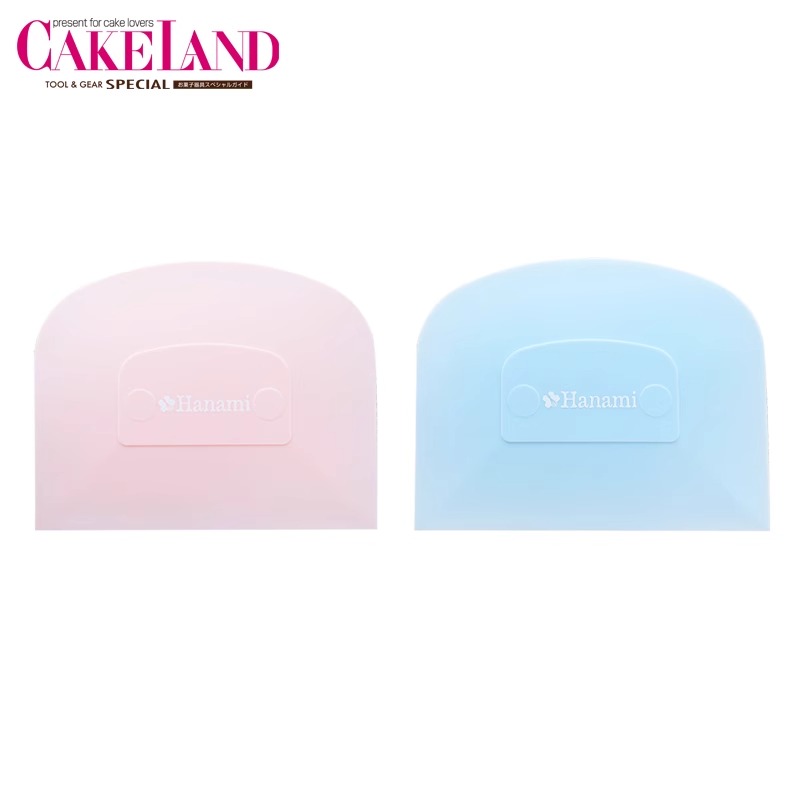 日本進口CakeLand花見Hanami彩色硬質(zhì)刮板刮片切板 2色 烘焙工具