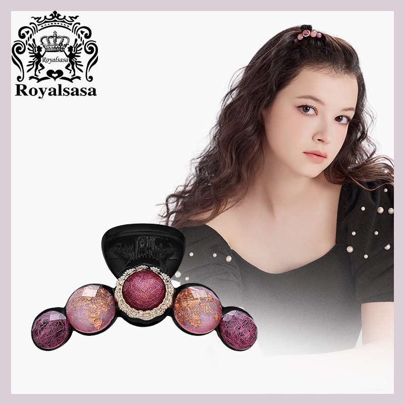 皇家莎莎高级感韩式金属抓夹黑色优雅气质鲨鱼夹马尾后脑勺,饰品/流行首饰/时尚饰品新,发饰,淘宝优惠券,粉丝福利购,淘宝优惠卷