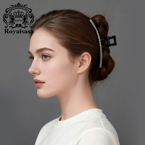 皇家莎莎复古高级感大号发抓时尚百搭抓夹后脑勺盘发鲨鱼夹发饰女