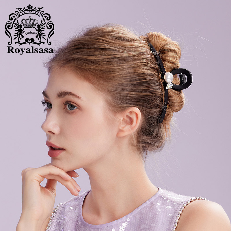 皇家莎莎发饰大号高级感抓夹磨砂夹子头饰发夹女后脑勺抓夹新款