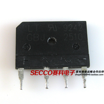 〖原装拆机〗GBJ2510 KBJ2510 25A 1000V 电磁炉整流桥堆扁桥排桥