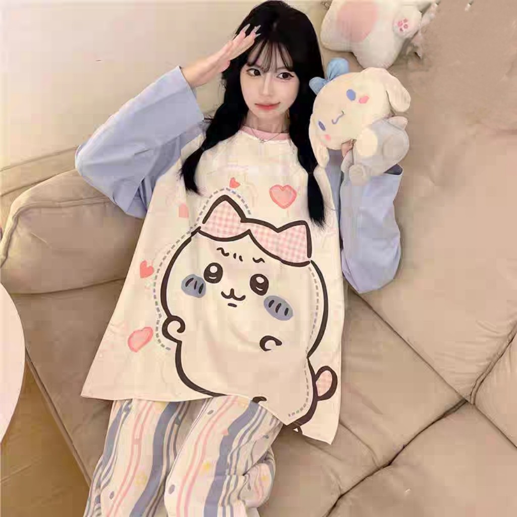 胖妹妹加大加肥睡衣特大号女大童睡衣春秋款2025新款纯棉家居服