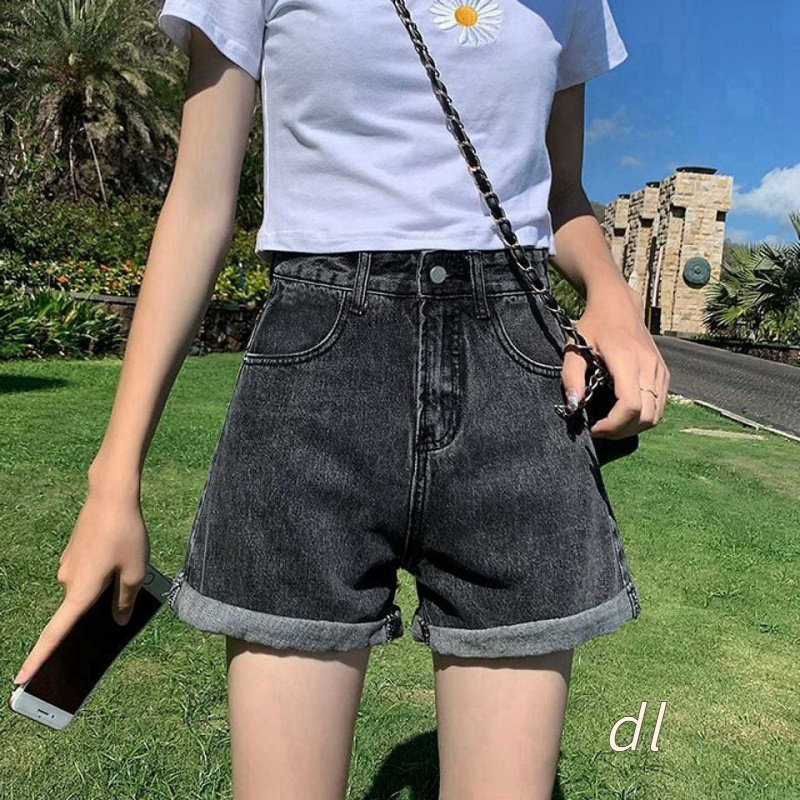 夏季薄款ins风韩版高腰显瘦牛仔
