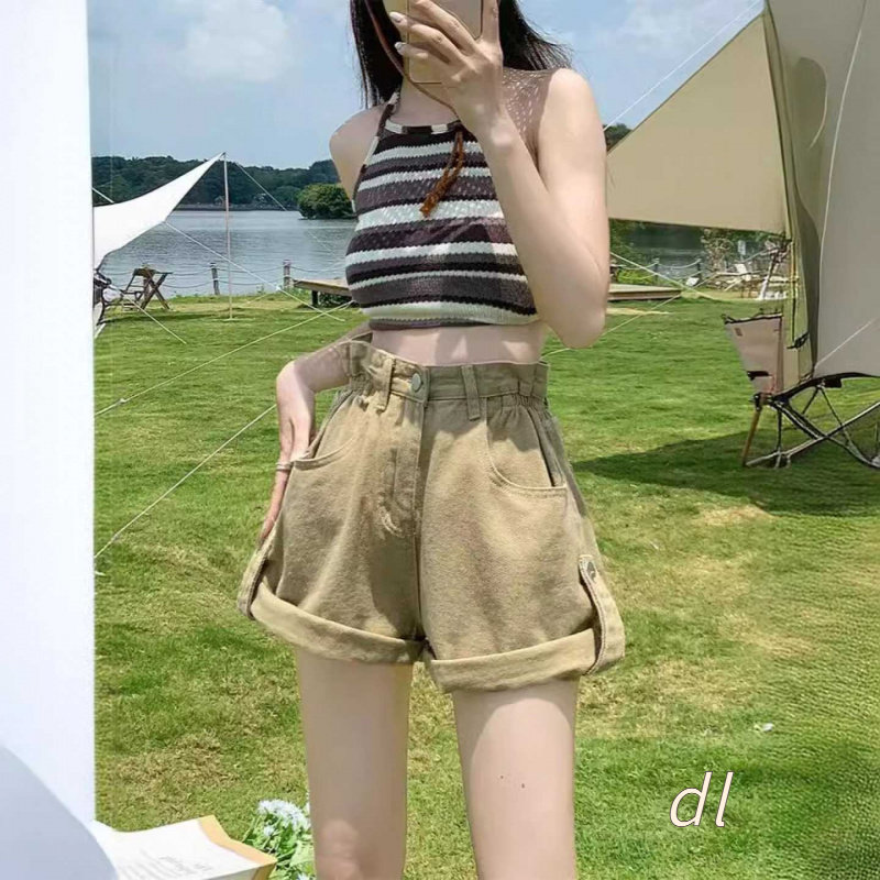 大码女装美式牛仔短裤女夏季新款