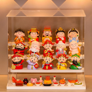 欢喜小神仙客厅电视柜家用装饰摆件各路财神全套乔迁新居礼品套装