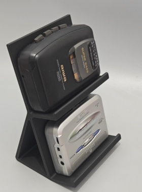 适用于索尼Walkman爱华松下磁带随身听桌面展示收纳架
