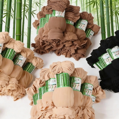 100双一次性袜子丝袜短款女士水晶丝透明肉色黑色批发薄春夏耐磨