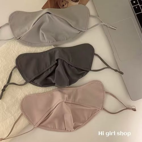 冰丝防晒口罩防紫外线夏季薄款透气立体遮阳全脸面罩护眼角可水洗