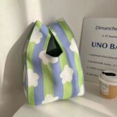 出门上班小拎包遛娃手机包小袋子小拎包女手提小包针织包手腕包