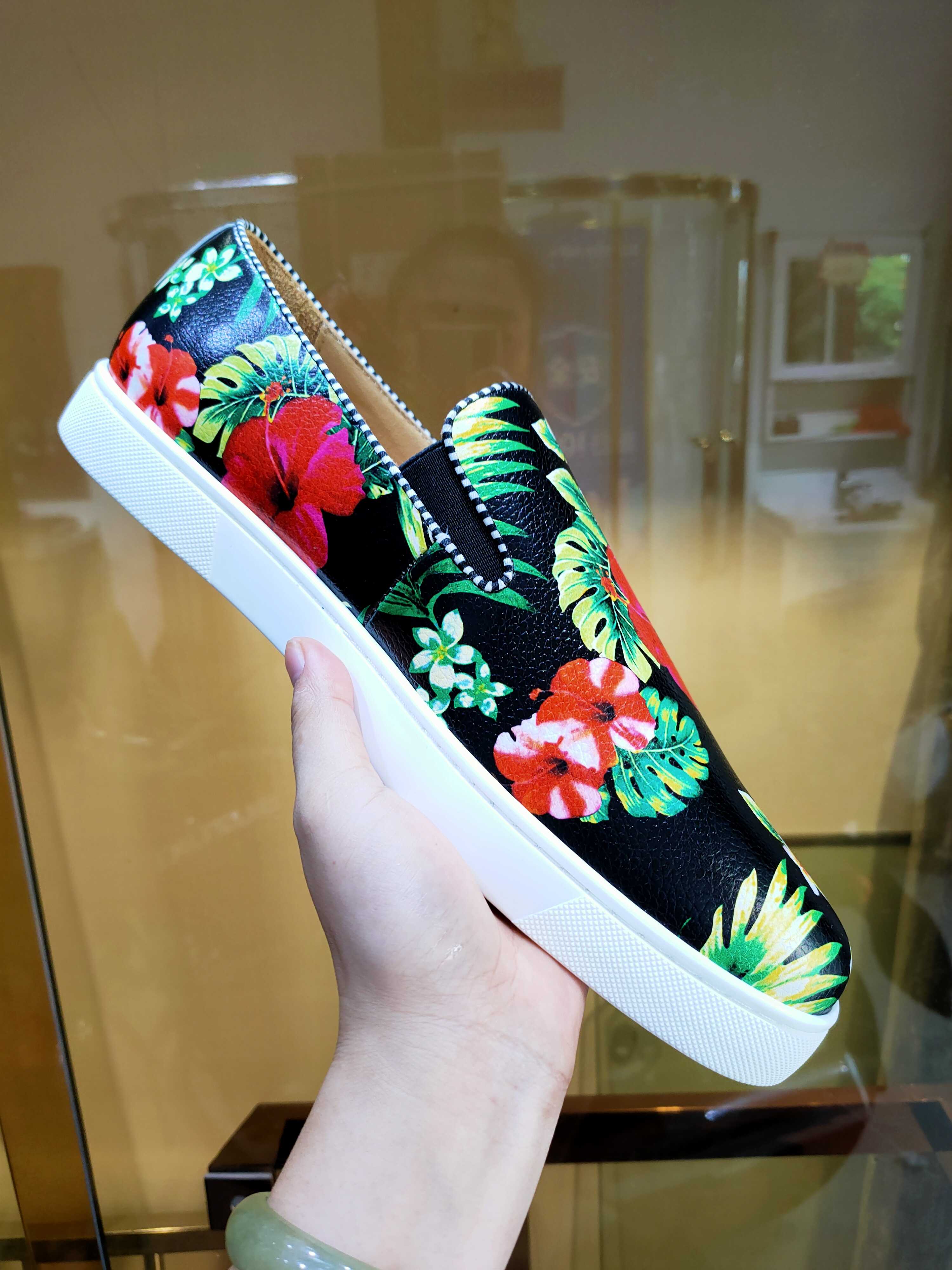cl欧美花色低帮休闲风情侣板鞋