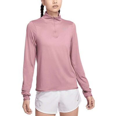 正品NIKE耐克女防晒运动跑步速干休闲半开拉链长袖T恤FB4317-523