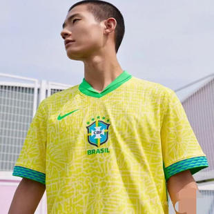 球衣FJ4284 足球服运动V领短袖 706 耐克美洲杯巴西主场球迷版 NIKE