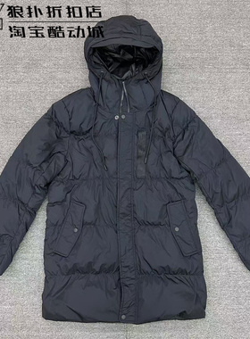 正品耐克/Nike 男子AJ中长款连帽拉链保暖防风羽绒服 DZ4554-010