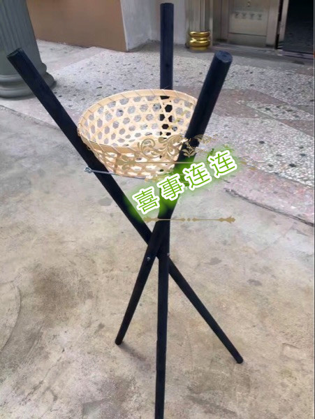 实木开业三脚架开业花篮三脚架花店花篮架子 三脚架花篮花店用品
