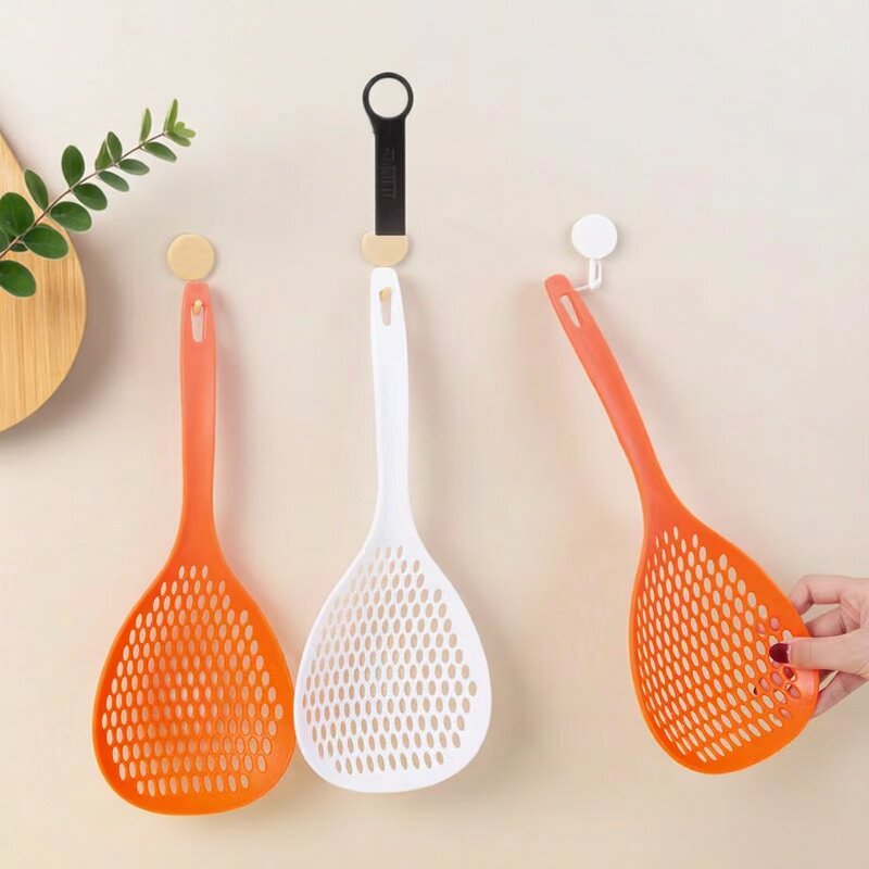 家用加长加大耐高温捞面勺网红加厚长柄厨房过滤水饺漏勺