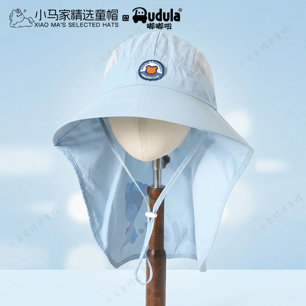 嘟嘟啦大檐速干披肩护颈防晒帽图片
