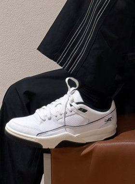 耐克/Jordan FLIGHT COURT 防滑耐磨低帮复古篮球鞋白HF3255-100