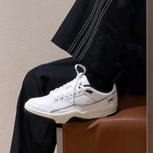 耐克/Jordan FLIGHT COURT 防滑耐磨低帮复古篮球鞋白HF3255-100