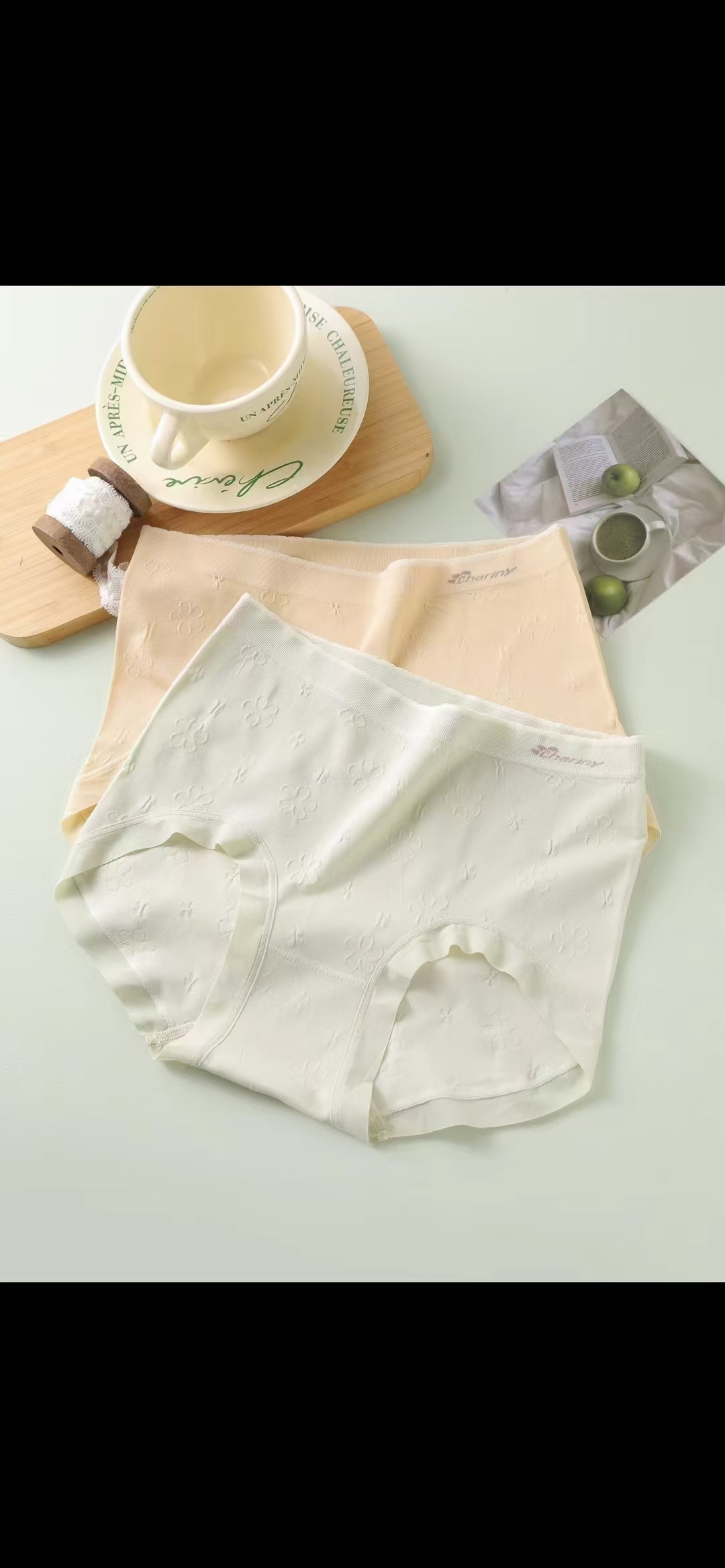 正品包邮艾妮欧8618新款女士无缝中版内裤蚕丝低档5条颜色随机发