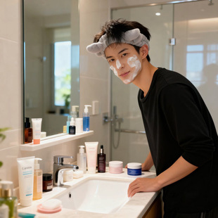 发箍男士洗脸发带女生化妆专用头箍束发带洗漱的头巾头发护肤发捆