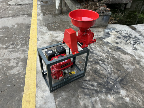 180型多功能汽油机磨粉机 玉米大米黄豆磨浆机五谷杂粮香料磨粉机