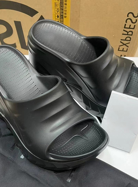 阿希哥同款超高跟拖鞋2025年新款一字带松糕厚底休闲懒人拖沙滩鞋