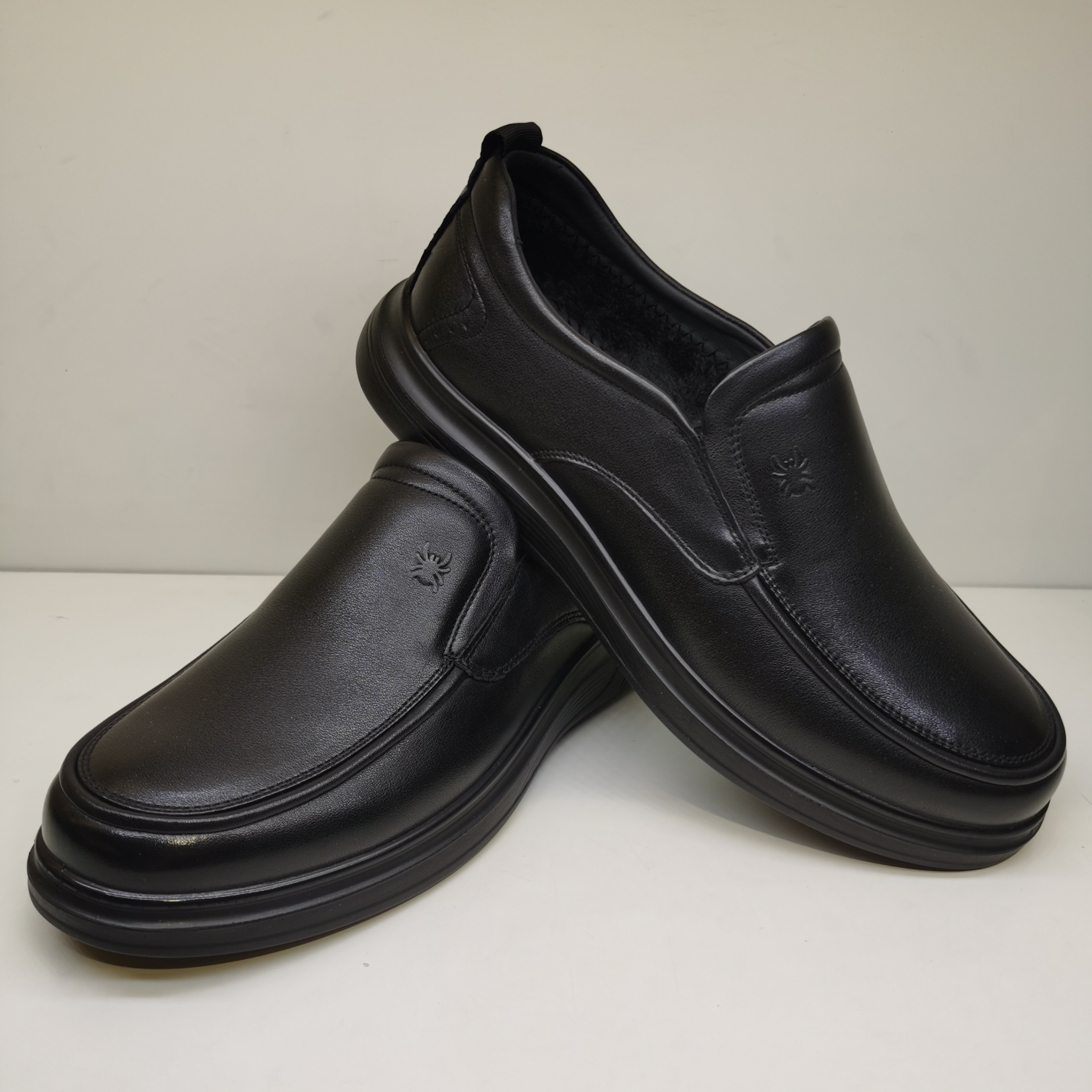 蜘蛛王男鞋加绒保暖厚底二棉鞋