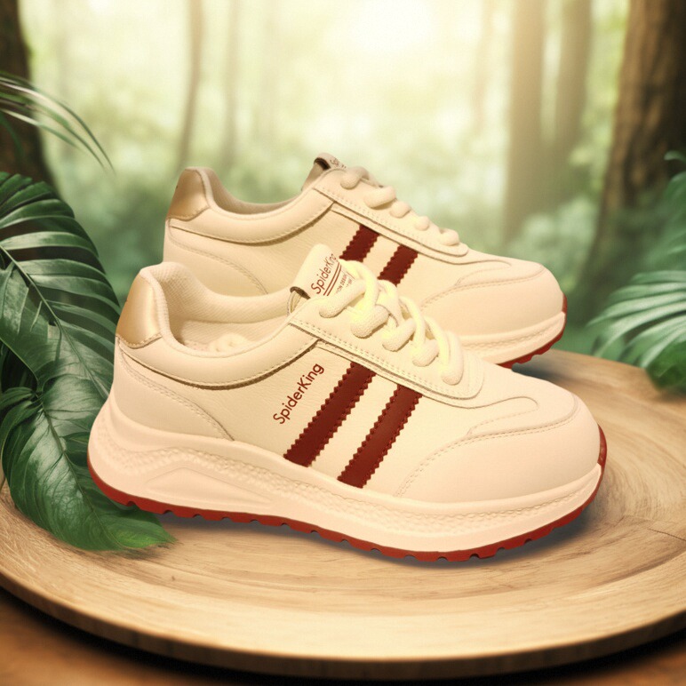 蜘蛛王实体店正品女鞋舒适小白鞋