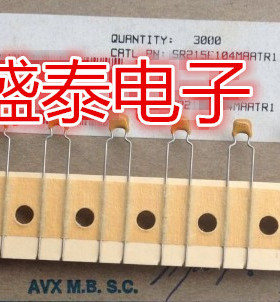 SR215E104MAATR1 多层陶瓷电容器 SR21 50v0.1uF 20% Z5U AVX
