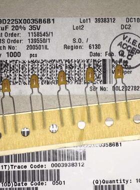 199D225X0035B6B1 钽质电容器 2.2uF 35v 20% B  Vishay Sprague