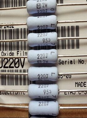 ERG-2SJ220V  金属氧化物电阻器 22Ohms 2W 5% 松下原装现货