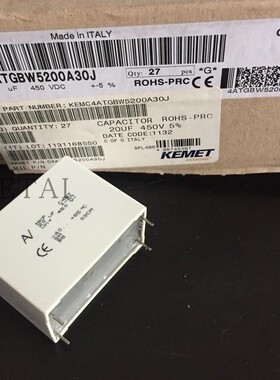 C4ATGBW5200A30J  薄膜电容 450V 20uF  52.5mm 206  KEMET集美AV