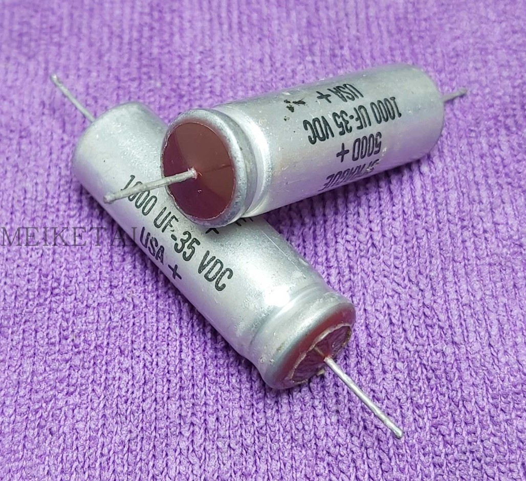 美产思碧SPRAGUE 500d 红头轴向发烧电容 35v1000UF 全 新正品