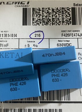 PHE426MF6470JR06L2 薄膜电容器 630V470nf  0.47uF  KEMET RIFA