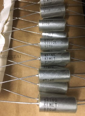 T140D277K015AS轴向KEMET集美军规轴向钽电容T140 15V 270uF 277K