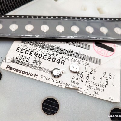 EECEM0E204R 超级法拉电容器  2.5V0.20F 原装日本松下 Panasonic