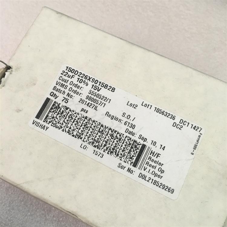 150D226X9015B2B   Vishay / Sprague 钽电容器 22uF 15v 10%