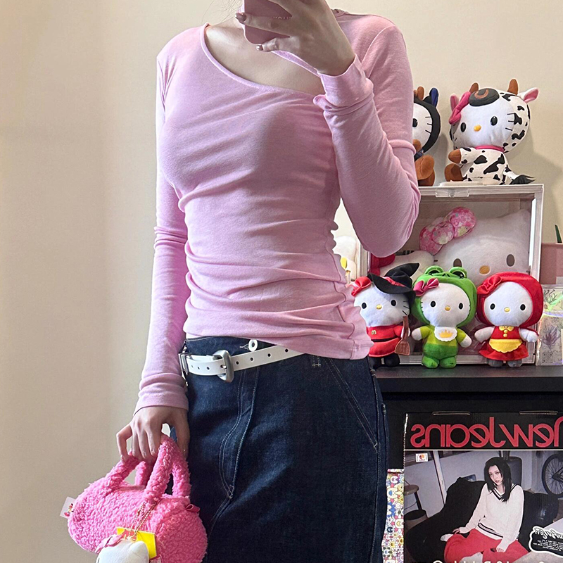 正确版】可拆卸斜肩天丝羊毛上衣