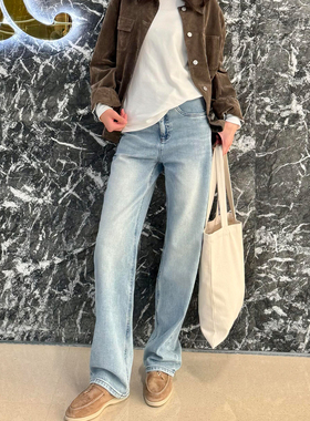 【高端系列】土耳其进口面料宽松直筒显瘦牛仔裤女常规款/加长款