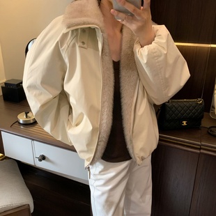 新款 ED双面穿仿水貂毛派克服夹克外套25年冬季 宽松上衣女 现货
