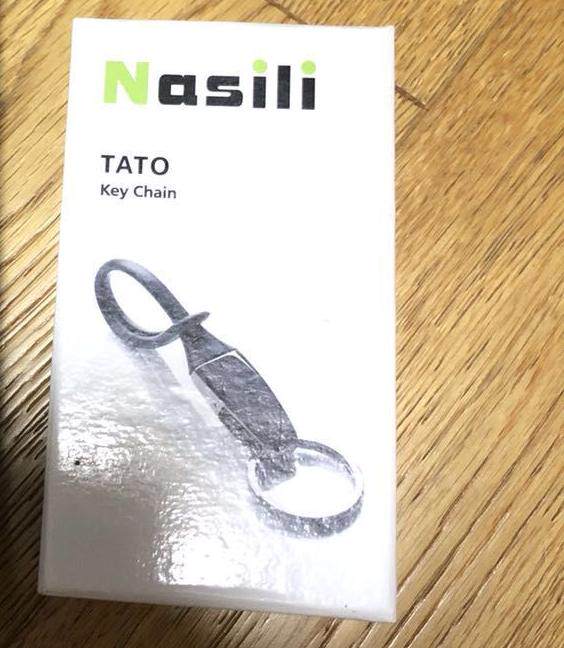 丹麦Nasili 男士黑钛钥匙扣 车用钥匙扣 钥匙圈 汽车钥匙扣赠礼盒